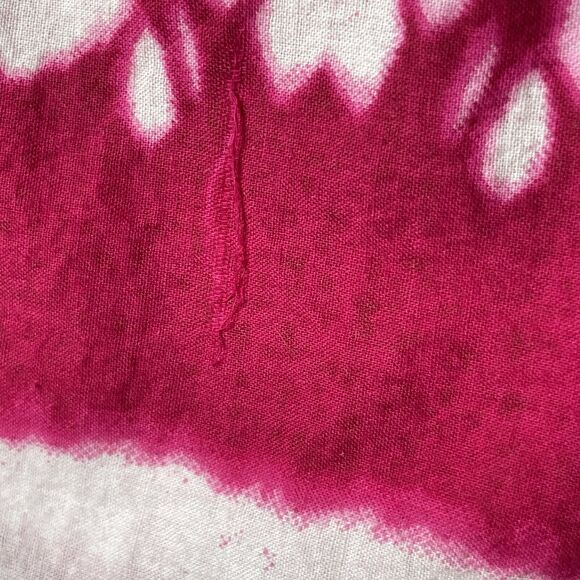 Womens Plus Size Blouse Beachy Pink Tie Dye Boho Summery Sz 4X Hippie Colorful - Picture 8 of 10